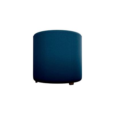 Puff Banqueta Redondo Luxo Copenhage Matrix Veludo Azul