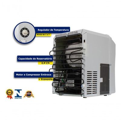 Purificador De Água Alcalina Ionizada Top Life Ozônio E Magnésio Branco 220V
