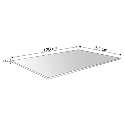 Tampo Para Balcão De Cozinha 120cm MDP Amêndoa