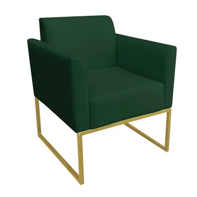 Kit 1 Namoradeira e 1 Poltrona Marisa Suede Verde Drossi