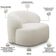 Kit 02 Poltronas Decorativa Fixa Orgânica Para Sala Living Barolo L06 Bouclê Off White - Gtdnexxus