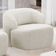 Kit 02 Poltronas Decorativa Fixa Orgânica Para Sala Living Barolo L06 Bouclê Off White - Gtdnexxus