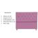 Cabeceira Cama Box Solteiro 90 Cm Aurora Suede Rosa