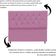 Cabeceira Cama Box Solteiro 90 Cm Aurora Suede Rosa