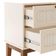 Mesa De Cabeceira 2 Gavetas Santorini Off White 45 Cm Com Tela Indiana