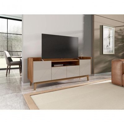 Rack Adria 4 Portas Com Nicho Central Off White-noce