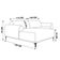 Sofá 4 Lugares com Chaise Base de Madeira Euro 255 Cm Preto