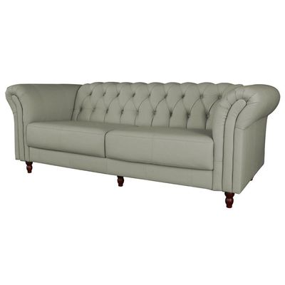 Sofá 3 Lugares 240cm Couro Fendi