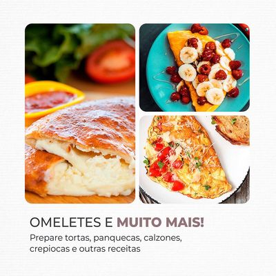 Omeleteira Elétrica Mondial Easy Omelet OM-02 Preta 127V 127V