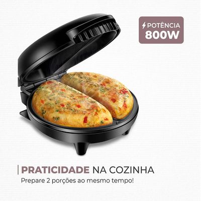 Omeleteira Elétrica Mondial Easy Omelet OM-02 Preta 127V 127V