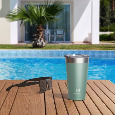 Copo Térmico Electrolux 560ml Verde Sense com Tampa Hermetica Não se aplica