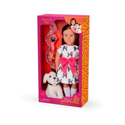 Boneca Our Generation Gemma e Cachorrinha Gigi