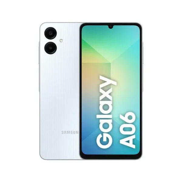 Smartphone Samsung Galaxy A06 128GB - Branco, 4G, RAM 4GB, Câmera 50MP + Selfie 8MP, Tela 6,7