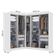 Guarda Roupas Modulado De Canto Madrid Com 9 Portas Maxel Branco
