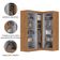 Guarda Roupas Modulado De Canto Madrid Com 5 Portas Maxel Madeirado/off White