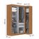 Guarda Roupas Modulado De Canto Madrid Com 5 Portas E 2 Gavetas Maxel Madeirado/off White