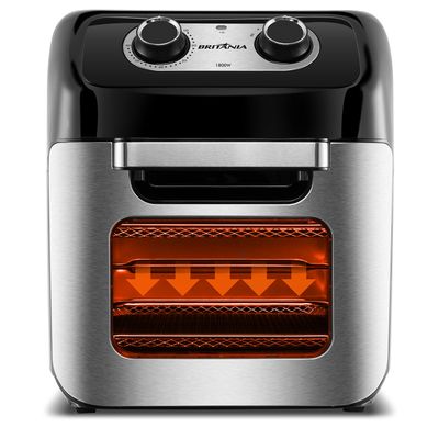 Air Fryer Oven Britânia 12L 3 em 1 1800W BFR2300P 127V