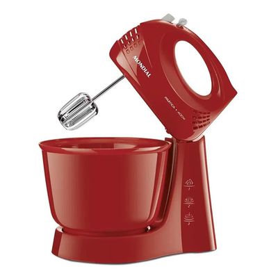 Batedeira de Mesa Mondial Pratica B44R 400W 3 Velocidades Vermelha 127V 127V