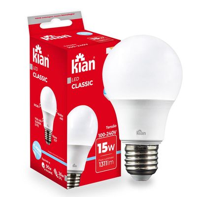 Lâmpada Led 15W Kian Branca Bivolt Bivolt