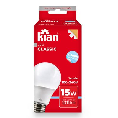 Lâmpada Led 15W Kian Branca Bivolt Bivolt