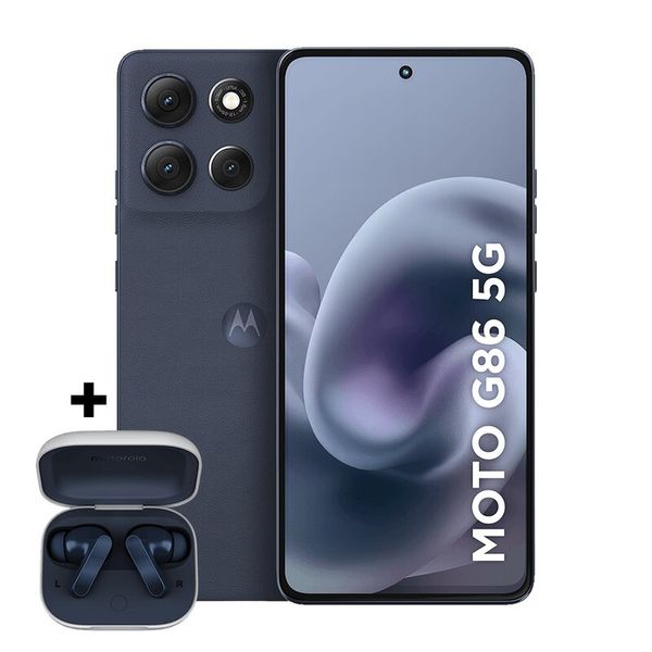 Smartphone Motorola Moto G86 5G 256GB - Grafite, 24GB (8GB RAM+16GB Ram Boost), Câmera 50MP, Tela 6,7