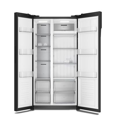Geladeira Electrolux Frost Free Inverter 531L Efficient AutoSense Side by Side Vidro Preto (ES5GB) 127V
