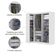 Guarda Roupas Modulado De Canto Madrid Com 5 Portas E 2 Gavetas Maxel Branco