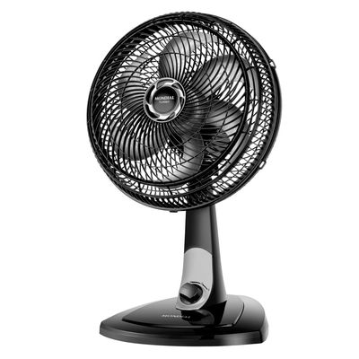 Ventilador de Mesa 30cm Turbo Mondial Preto/Prata 60W VT-30-NB 127V