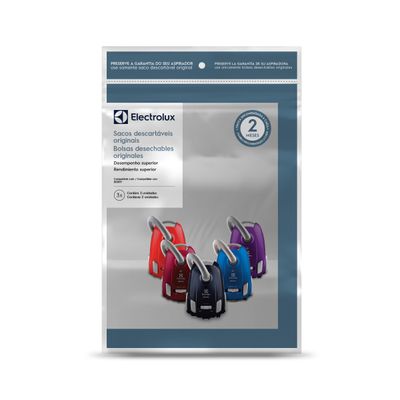 Kit 3 Sacos de aspirador de pó - Modelos BERRY (SBEBE) Electrolux Não se aplica