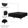 Cama Box Com Baú King 1,93m Prince Suede Preto Preto
