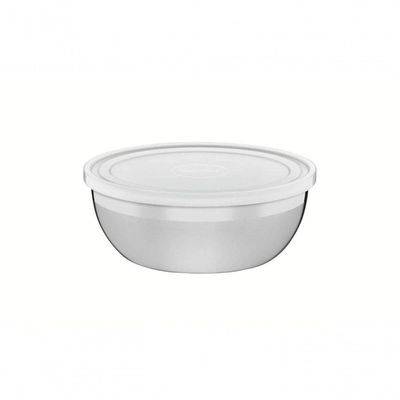 Pote Tramontina Freezinox Redondo Em Inox Com Tampa Plástica 1,6 Litros