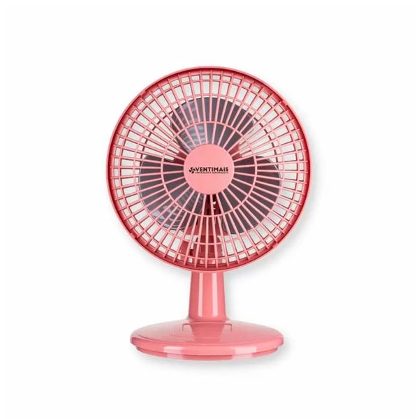 Ventilador Mini 20cm Ventimais Turbo 2 Vel Rosa/Prata 110v 110V