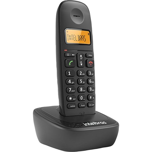 Telefone sem Fio com Identificador de Chamadas Intelbras TS2510 Preto Preta Telefone sem Fio com Identificador de Chamadas Intelbras TS2510 Preto Preta