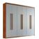 Guarda Roupa Casal Heros 6 Portas E 2 Gavetas Moderna Imbuia/off White