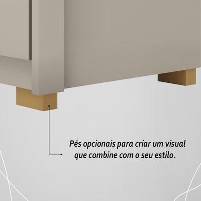 Guarda Roupa Casal 6 Portas 3 Gavetas Dubai Majestic - Fendi Fendi