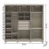 Guarda Roupa Casal 6 Portas 3 Gavetas Dubai Majestic - Fendi Fendi