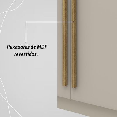 Guarda Roupa Casal 6 Portas 3 Gavetas Dubai Majestic - Fendi Fendi