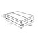 Cama Box Baú Queen Bipartido Homequeen Corino Branco 41x158x198