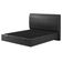 Cama Queen Baú Flutuante Com Cabeceira 160cm Spazio S04 Couríssimo Preto - Lyam Decor