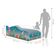 Cama Fun Aquário Solteiro Com Colchão