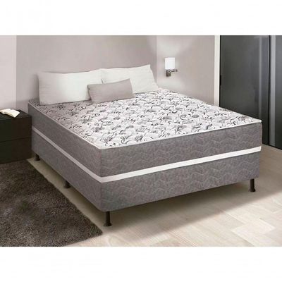 Cama Box Casal Conjugada Londres - Bello Box - Molas Ensacadas D33 57x138x188