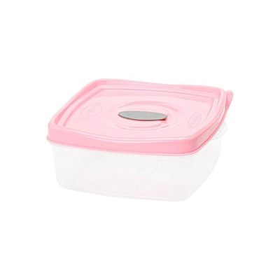 Pote Retangular 1,3l Rosa