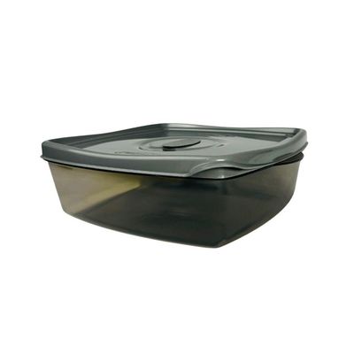 Pote Retangular 2,5l Cinza