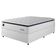 Cama Box Casal Colchão Molas Ensacadas Com Pillow Sevilha 138x188x71cm Branco/cinza Hellen