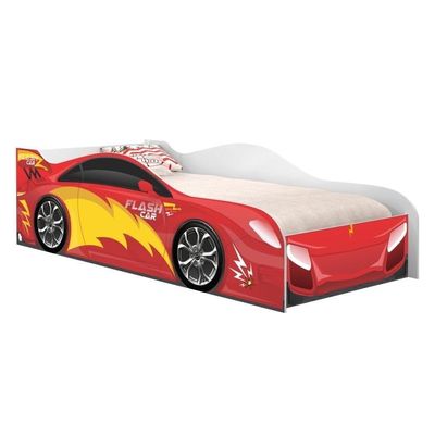 Cama Infantil Carro Velocista Vermelho