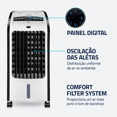Climatizador Flash Air Mondial Branco e Preto 80W CL-03 110