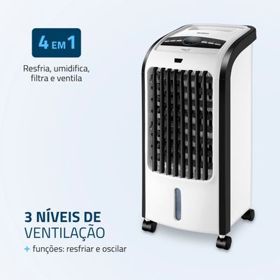 Climatizador Flash Air Mondial Branco e Preto 80W CL-03 110