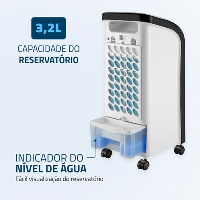 Climatizador Flash Air Mondial Branco e Preto 80W CL-03 110