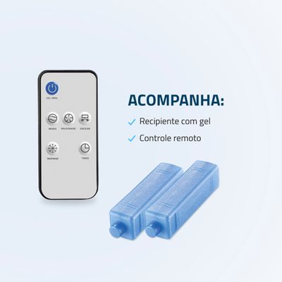 Climatizador Flash Air Mondial Branco e Preto 80W CL-03 110