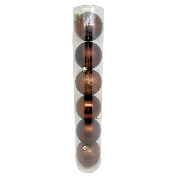 Tubo Bola Natal 8cm c 6 CV244570 Cazza Mr